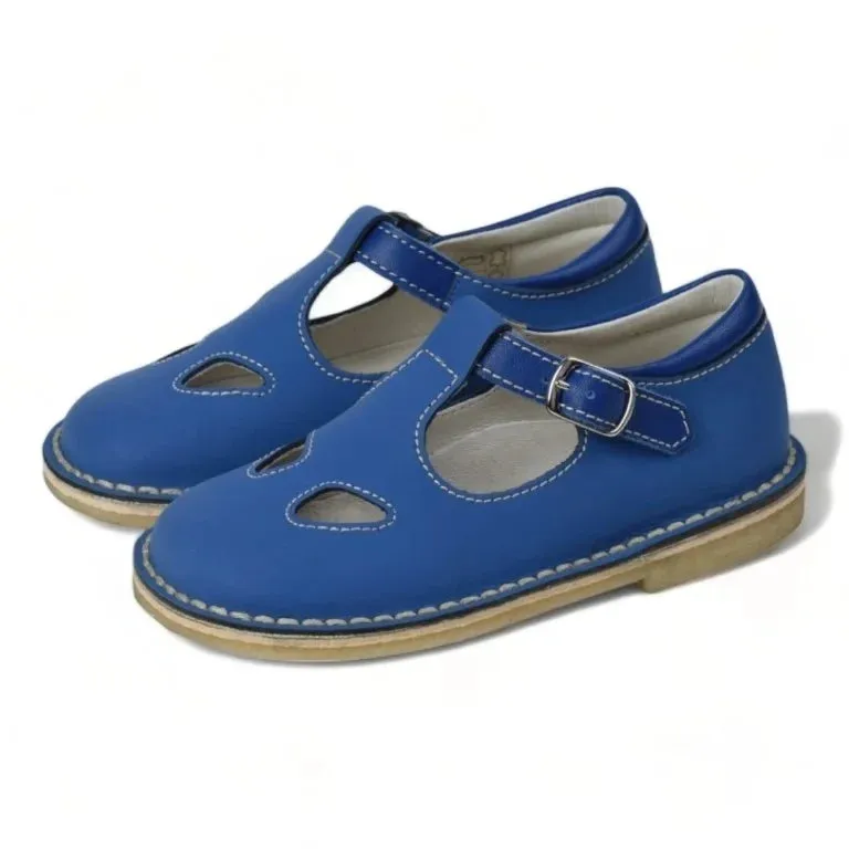 557 - Blue Sahara Leather Strap for Toddler/Boy by London Kids