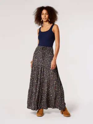 Ap 749283 Floral Forest Maxi Skirt