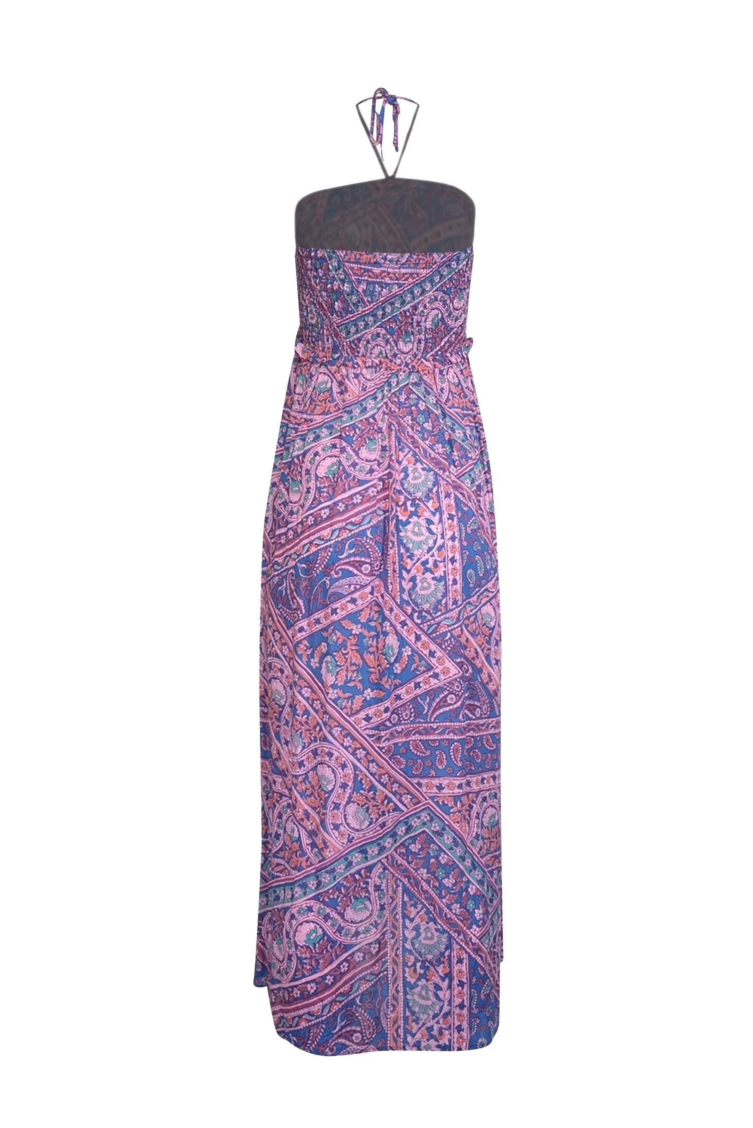 Ba&sh - Pink & Blue "Friska" Halter Dress Sz S