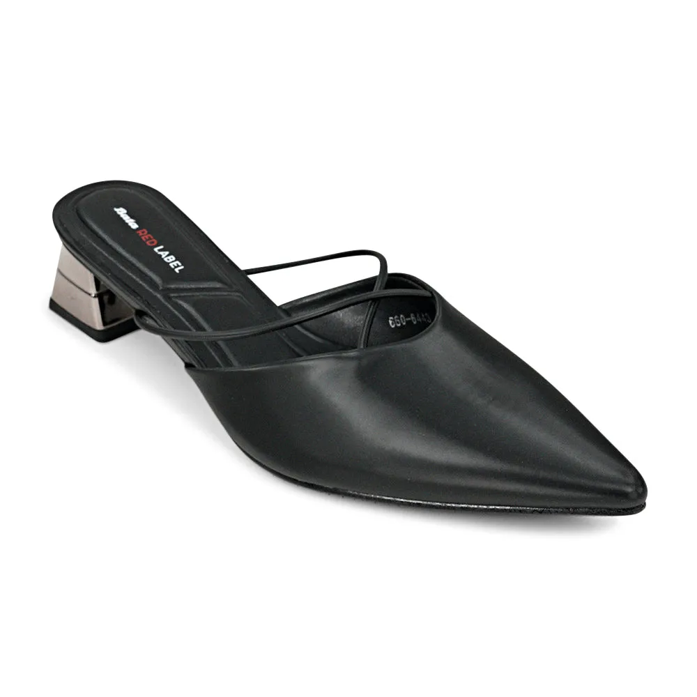 Bata Red Label GISELE Pointed-Toe Flared Low-Heels for Women