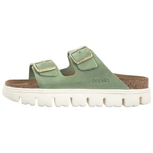 Birkenstock Women's Arizona Pap Chunky Sandal Green Tea