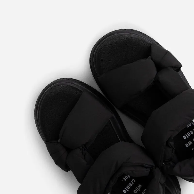 Brute Black Chunky Sandals