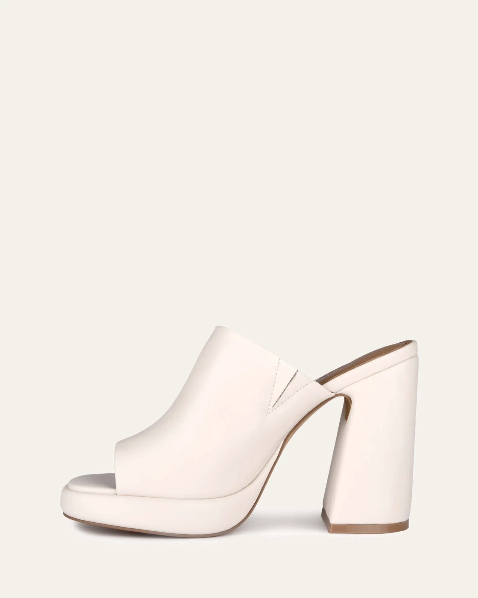 COSMO HIGH HEEL SANDALS OFF WHITE LEATHER