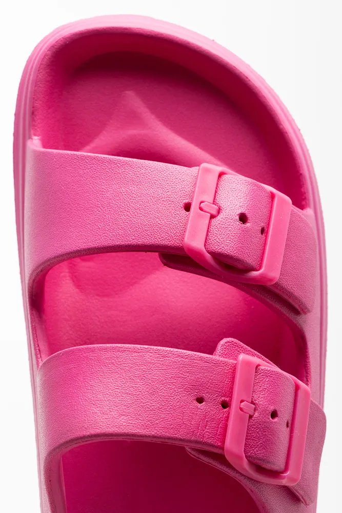 Double Strap Slide Pink