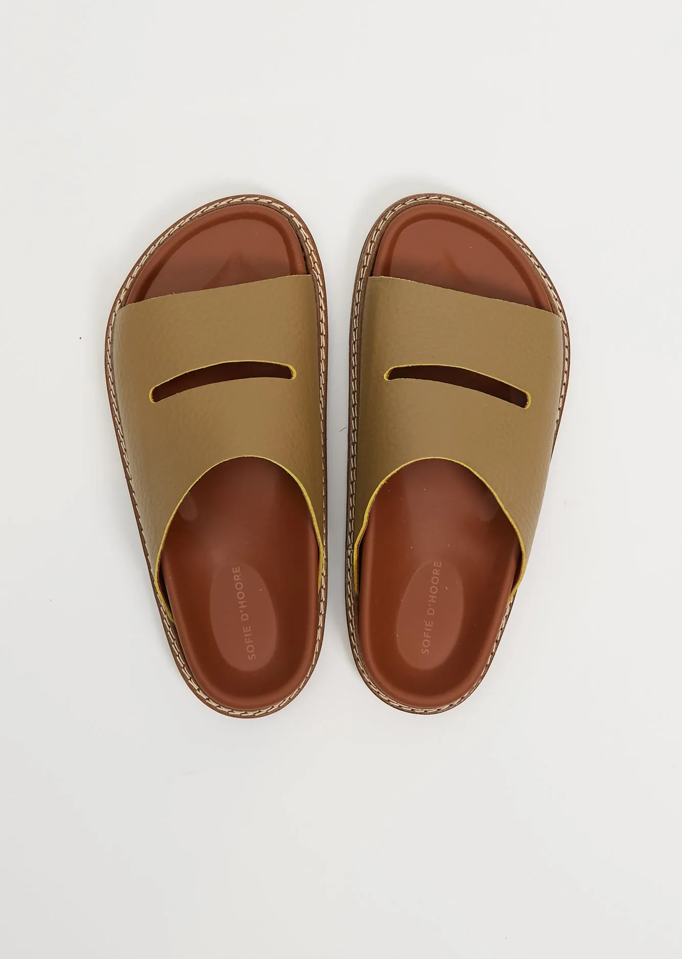 Fabia Leather Slip On — Lentil