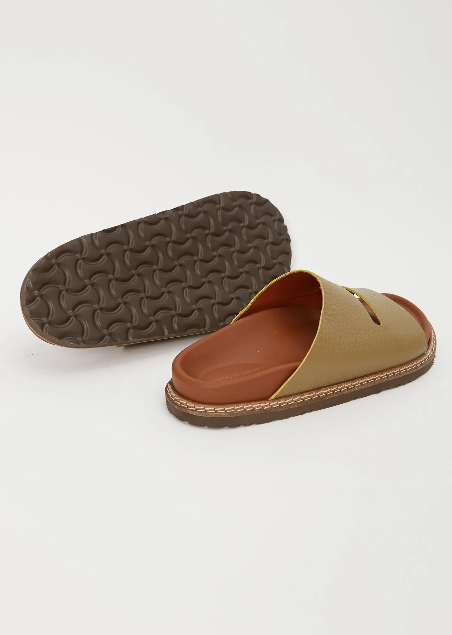 Fabia Leather Slip On — Lentil