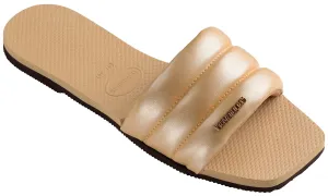 Havaianas You Milan Metal In Gold Sandal For Women