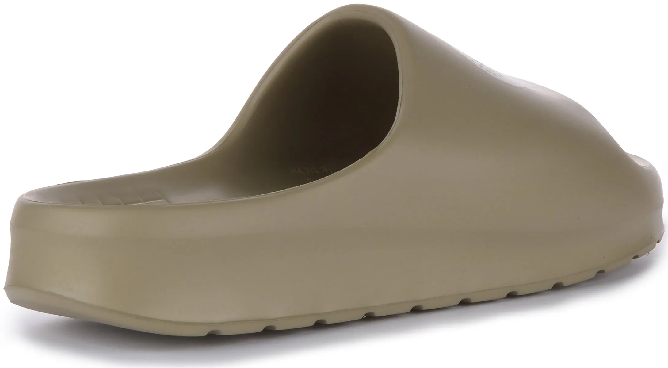 Lacoste Serve Slide 2.0 In Khaki Grey For Women