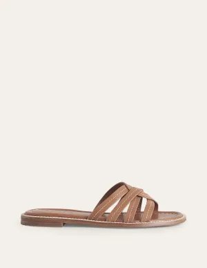 Multi Strap Sliders-Tan