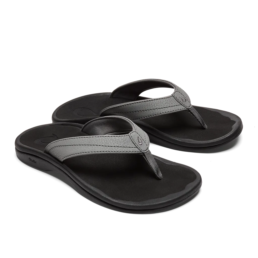 Olukai Ohana Charcoal Onyx Women's