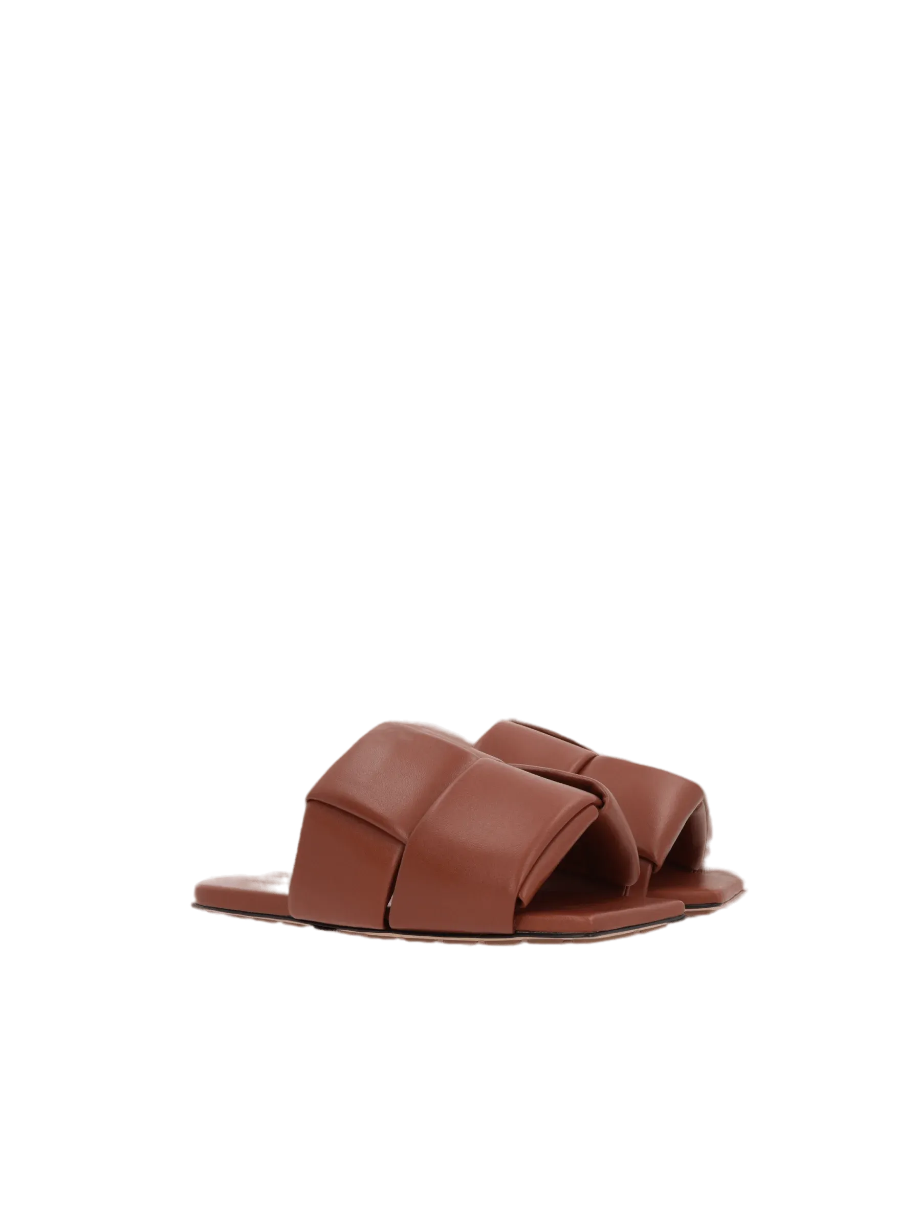 Padded Slide Sandals with Patch Design