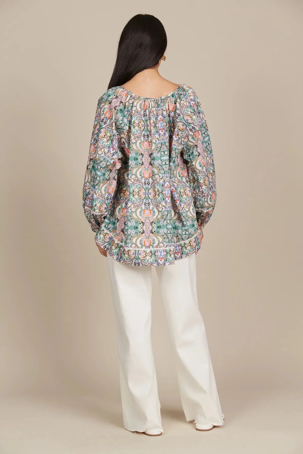 REMI BLOUSE- LOTUS FLEURON