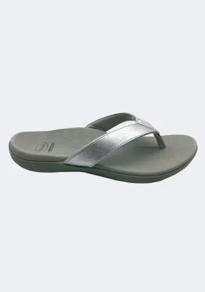 Scholl Orthaheel Women's Sonoma II Sandals Smooth/Silver