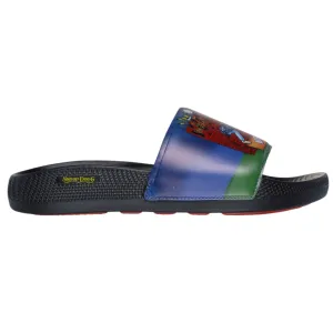 Skechers Men's 251092 Snoop Dogg: Low Slider - Doggy Style Slide  Black Multi Sandals