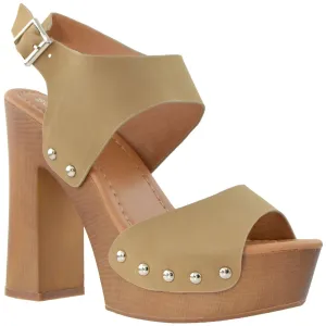 Slingback High Heel Platform Sandal