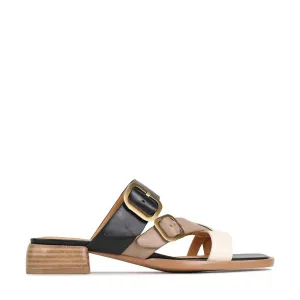 TEIA SLIDE SANDALS  LEATHER