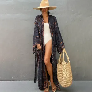 Tie Dye Style Summer Bohemian Vibe Swimwear Cover Ups